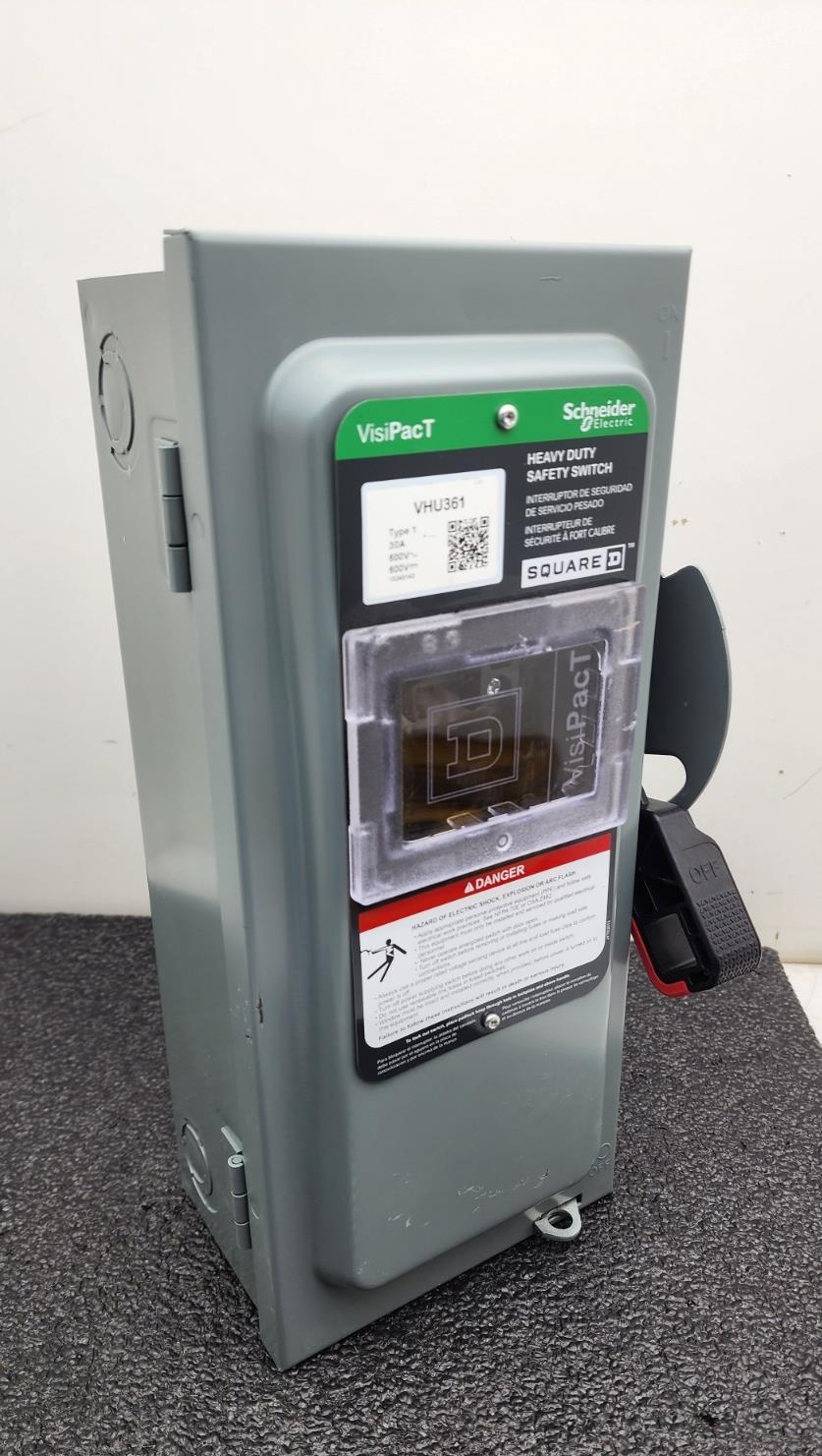 Schneider Electric VHU361 30A 600V Heavy Duty Safety Switch VisiPacT Square D