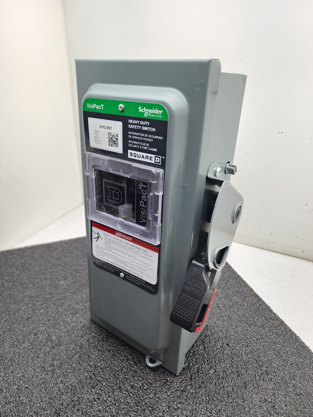 Schneider Electric VHU361 30A 600V Heavy Duty Safety Switch VisiPacT Square D