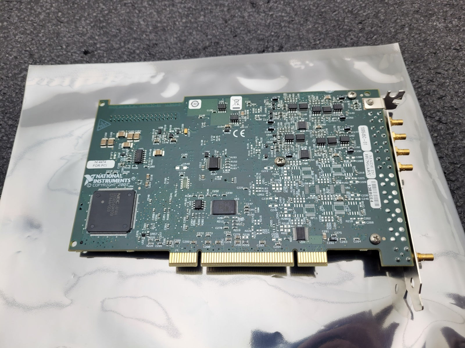 National Instruments 189545C-01 NI 4474 PCI 4-Input Sound and Vibration Device