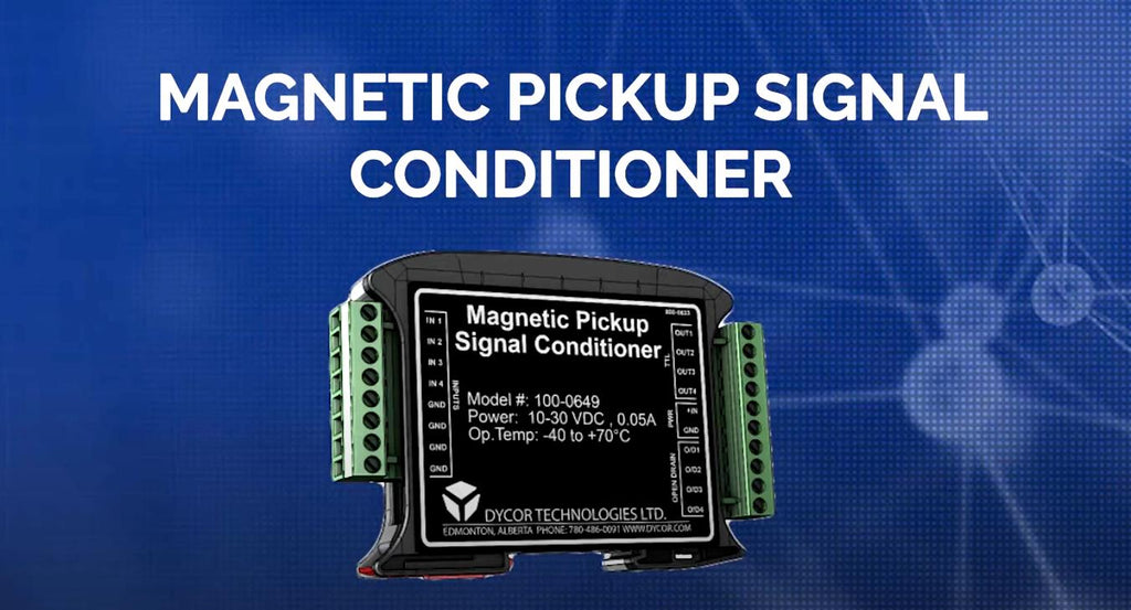 Dycor Magnetic Pickup Signal Conditioner 100-0649 10-30VDC 4 Channel DIN Rail