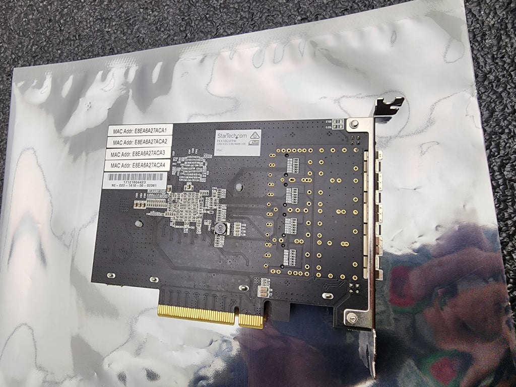 StarTech PEX10GSFP4I Quad-Port SFP+ Server Network PCI Full Height NIC Card