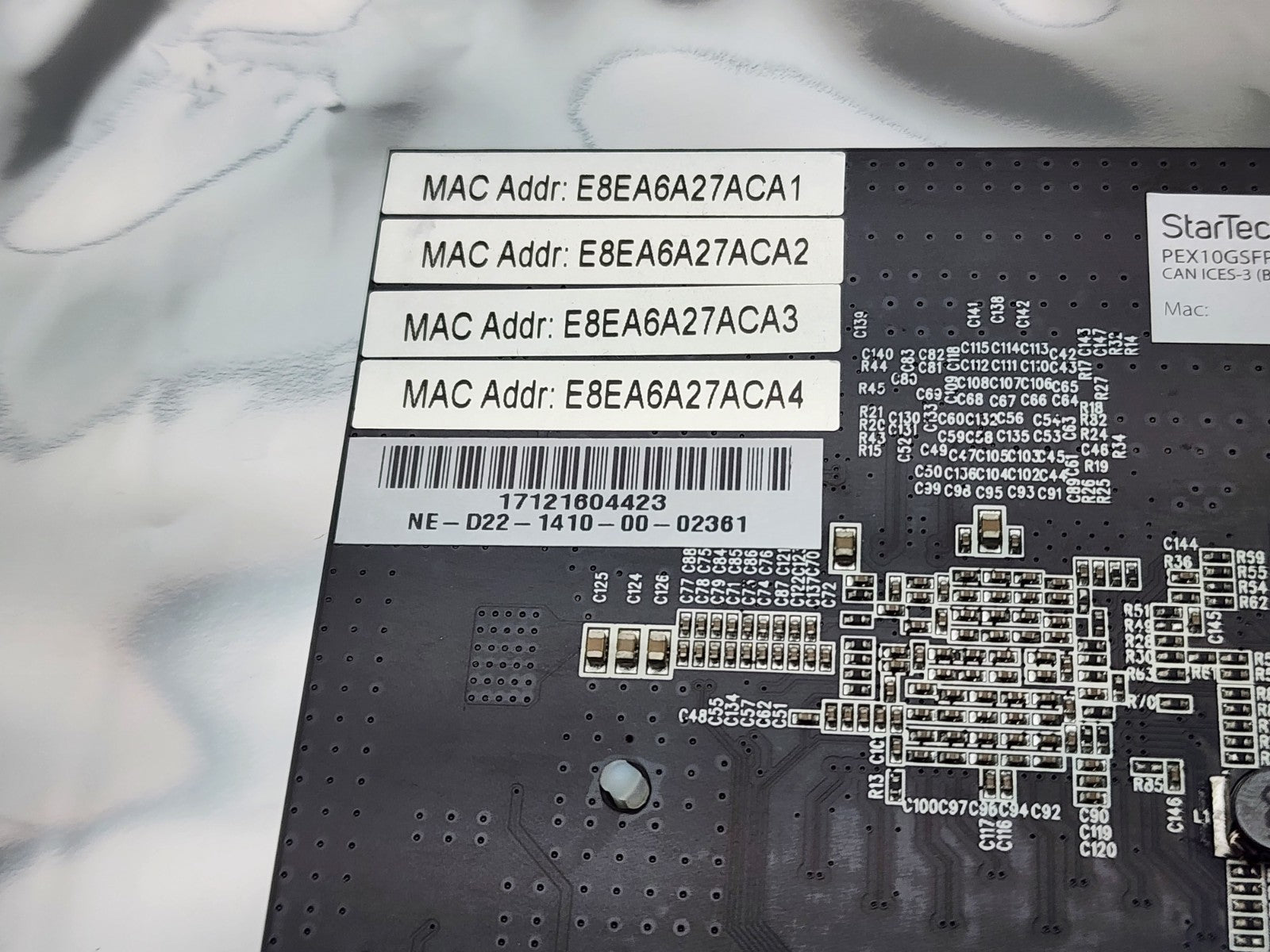 StarTech PEX10GSFP4I Quad-Port SFP+ Server Network PCI Full Height NIC Card