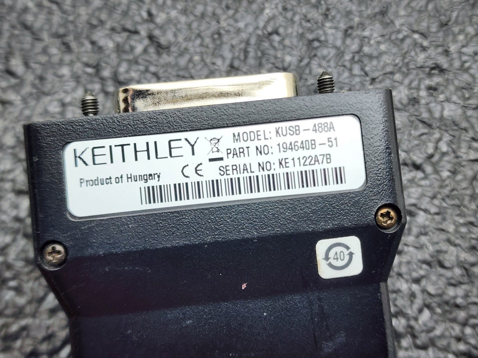 Keithley KUSB-488A 194640B-51 USB to GPIB Interface Adapter 2m Cable
