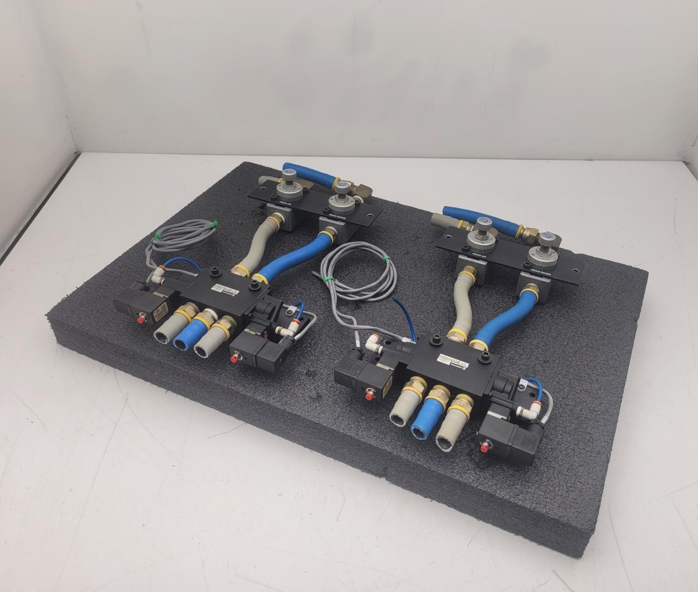 2x NORGREN  K81FA00KV3KV32W2 24VDC Dual Soleoid Valve 150 PSIG w/ 2 Regulators