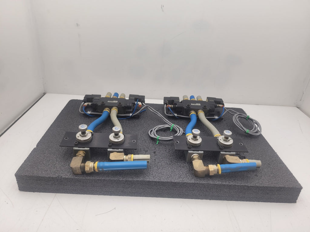 2x NORGREN  K81FA00KV3KV32W2 24VDC Dual Soleoid Valve 150 PSIG w/ 2 Regulators