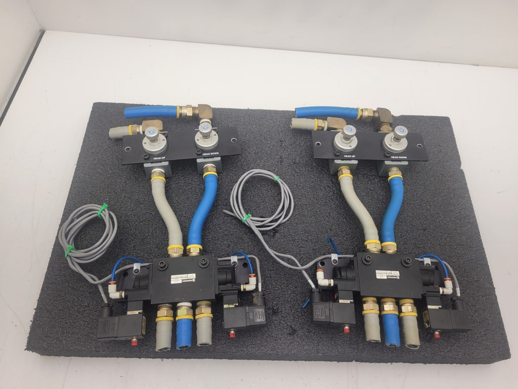 2x NORGREN  K81FA00KV3KV32W2 24VDC Dual Soleoid Valve 150 PSIG w/ 2 Regulators