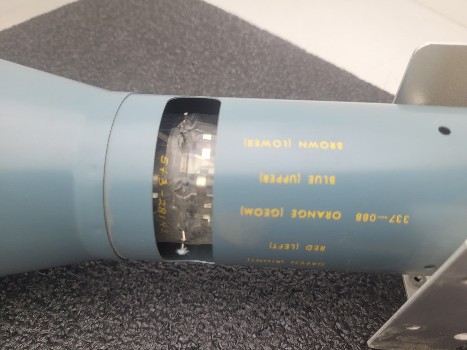 Vintage Round CRT Tektronix 5" Oscilloscope Cathode Ray Tube