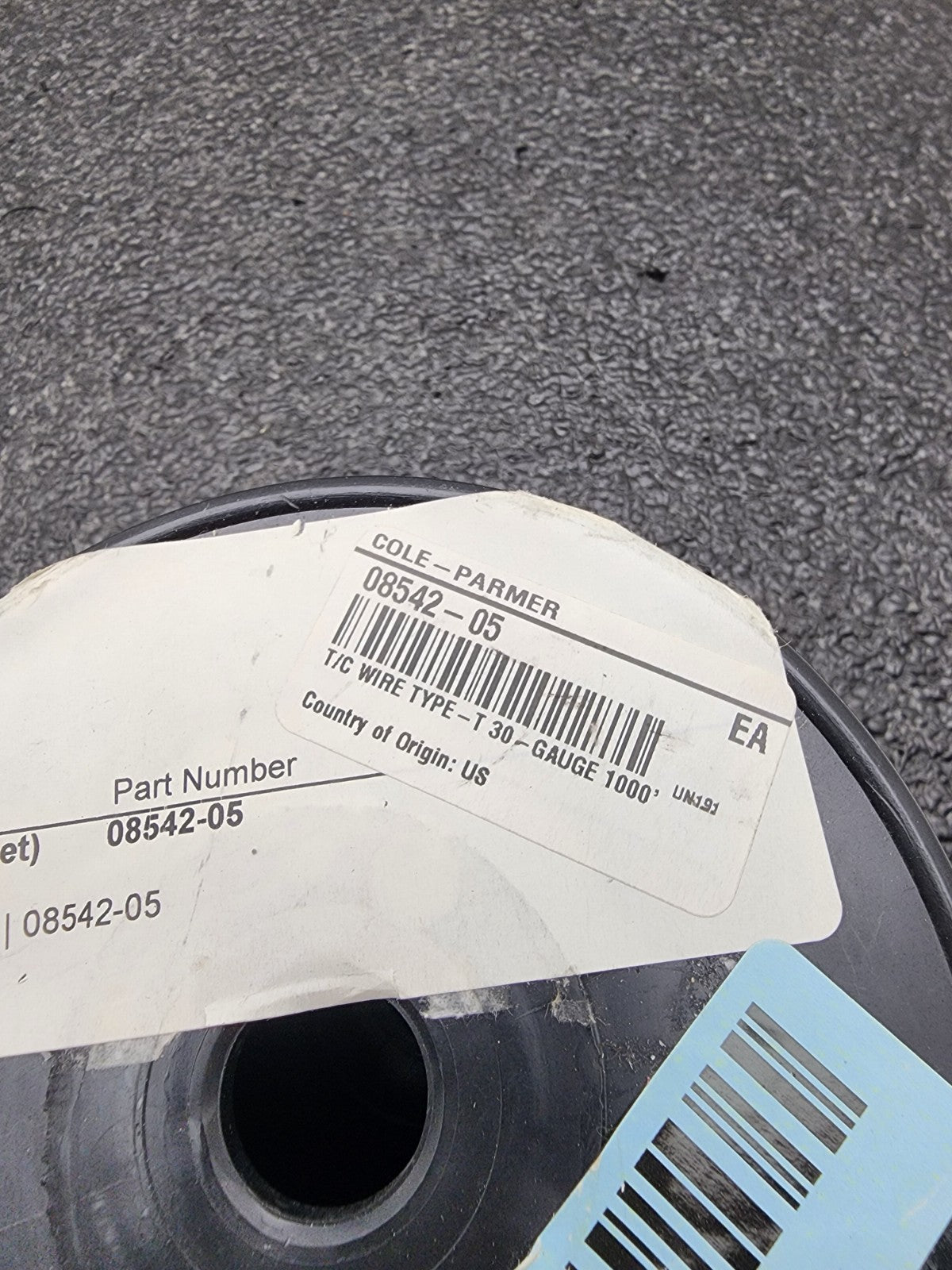 Digi-Sense 08542-05 30-Gauge Type-T Thermocouple Wire Glass Braid Partial Roll