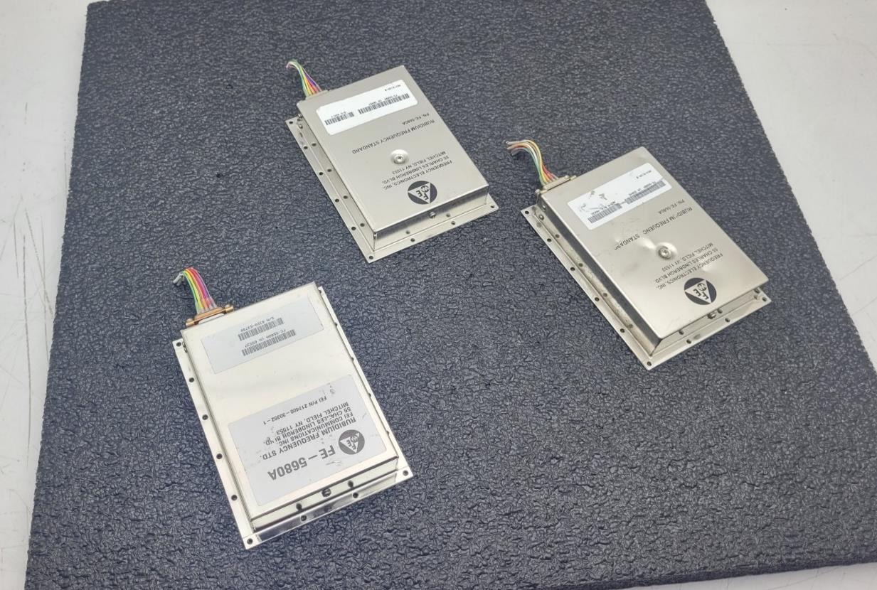 Lot of 3x Frequency Electronics Rubidium Frequency Standard Sinewave FE-5680A
