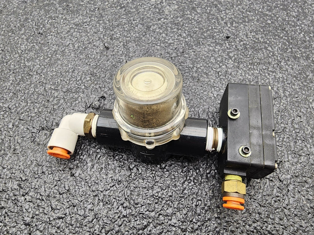 PIAB Mini Venturi Vacuum Pump M20 M20A6-BN + PPSF.375-X10 Air Line Filter