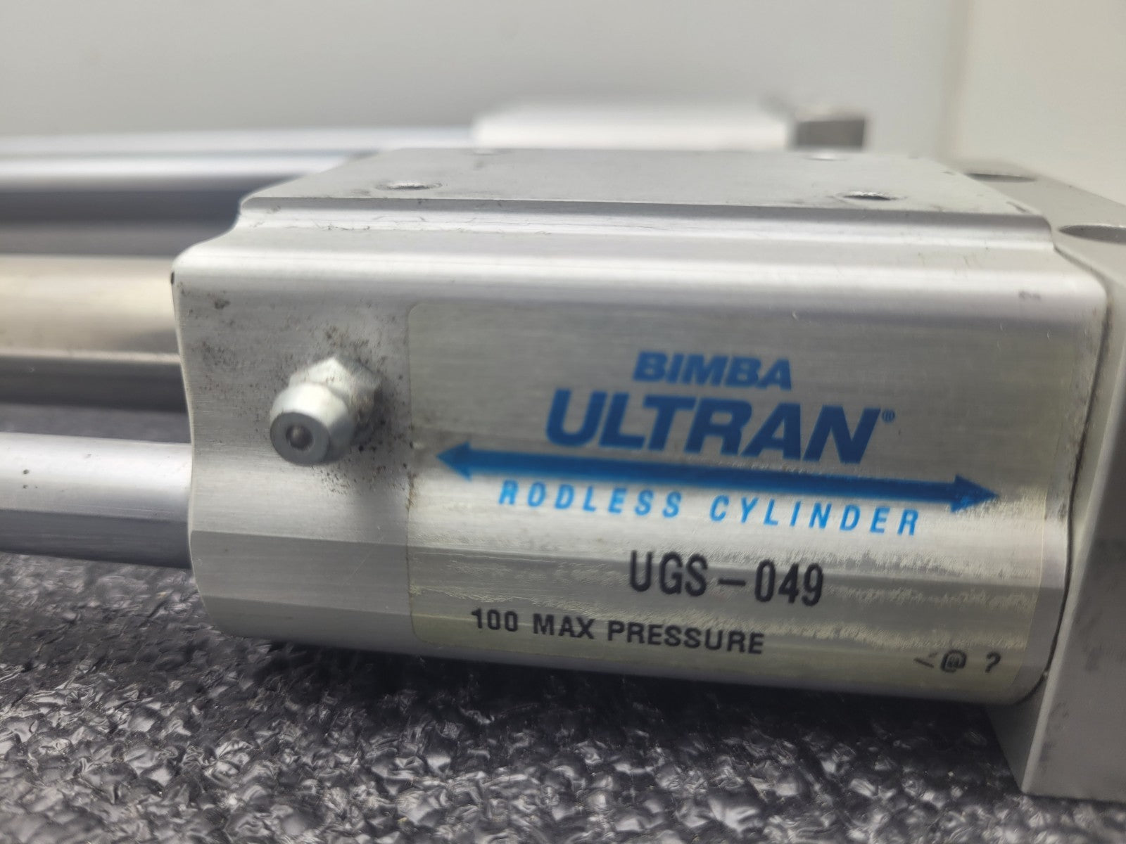 Lot of 2  Bimba Ultran Rodless Linear Guide Slide Cylinder UGS-0049 100psi