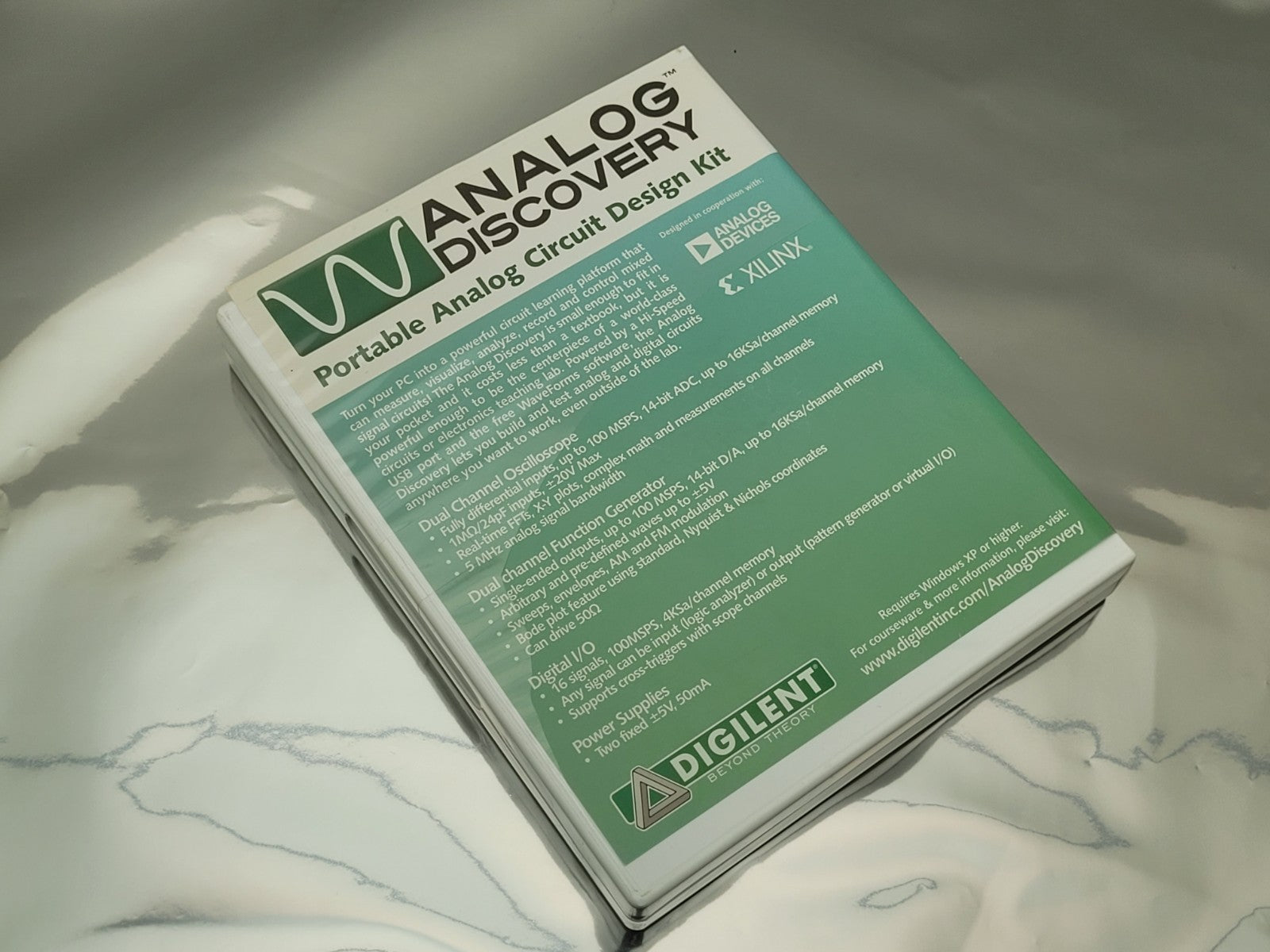 Digilent Analog Devices Xilinx Analog Discovery Oscilloscope FX Gen Logic USB