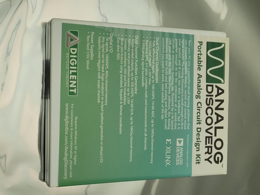 Digilent Analog Devices Xilinx Analog Discovery Oscilloscope FX Gen Logic USB