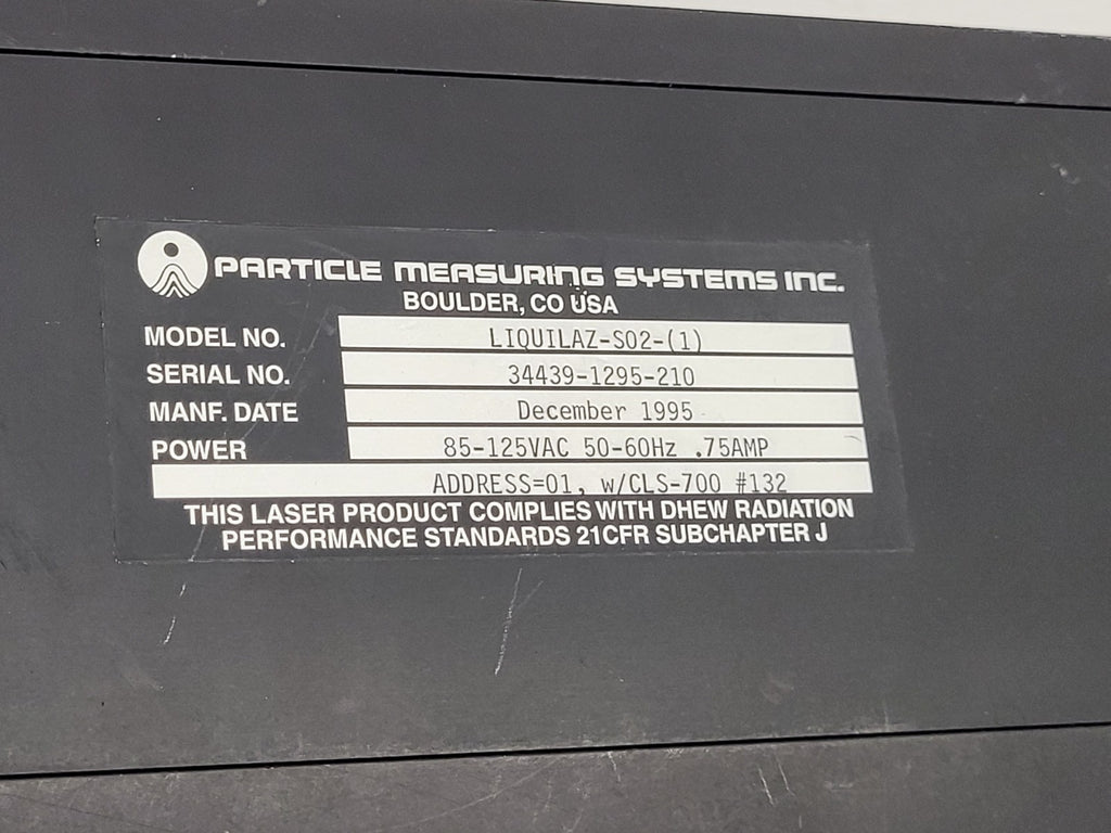 Particle Measuring Systems LIQUILAZ SLS-SO2 For Parts or Repair