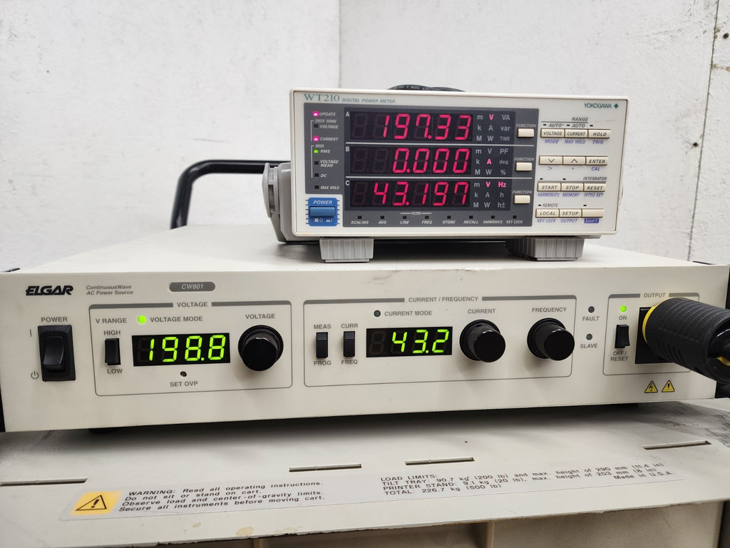 Elgar ContinuousWave CW CW801M 0-270VAC 6A 45-500Hz 1PH Output AC Power Source