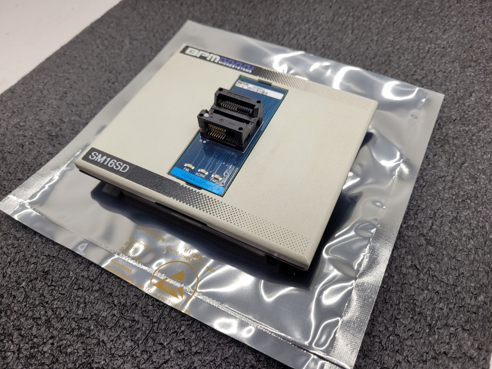 BP Microsystems  Socket Card SM16SD WX4ASM16SD Programmer Adapter 16 Pin SOIC