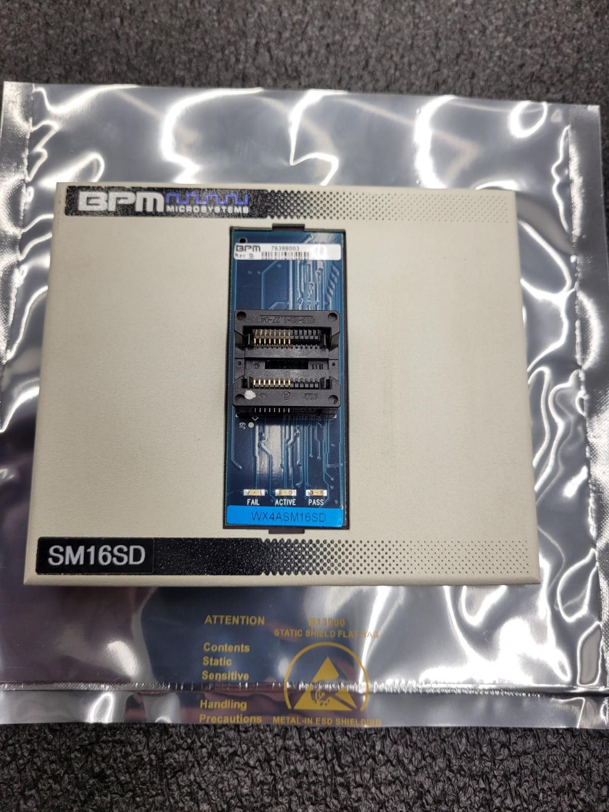 BP Microsystems  Socket Card SM16SD WX4ASM16SD Programmer Adapter 16 Pin SOIC