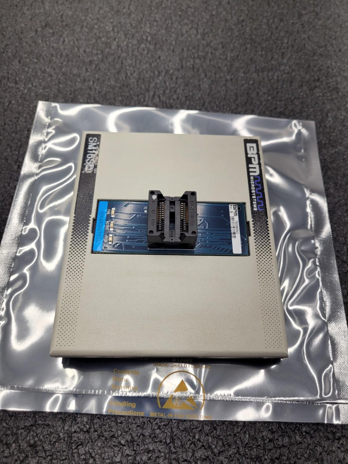 BP Microsystems  Socket Card SM16SD WX4ASM16SD Programmer Adapter 16 Pin SOIC