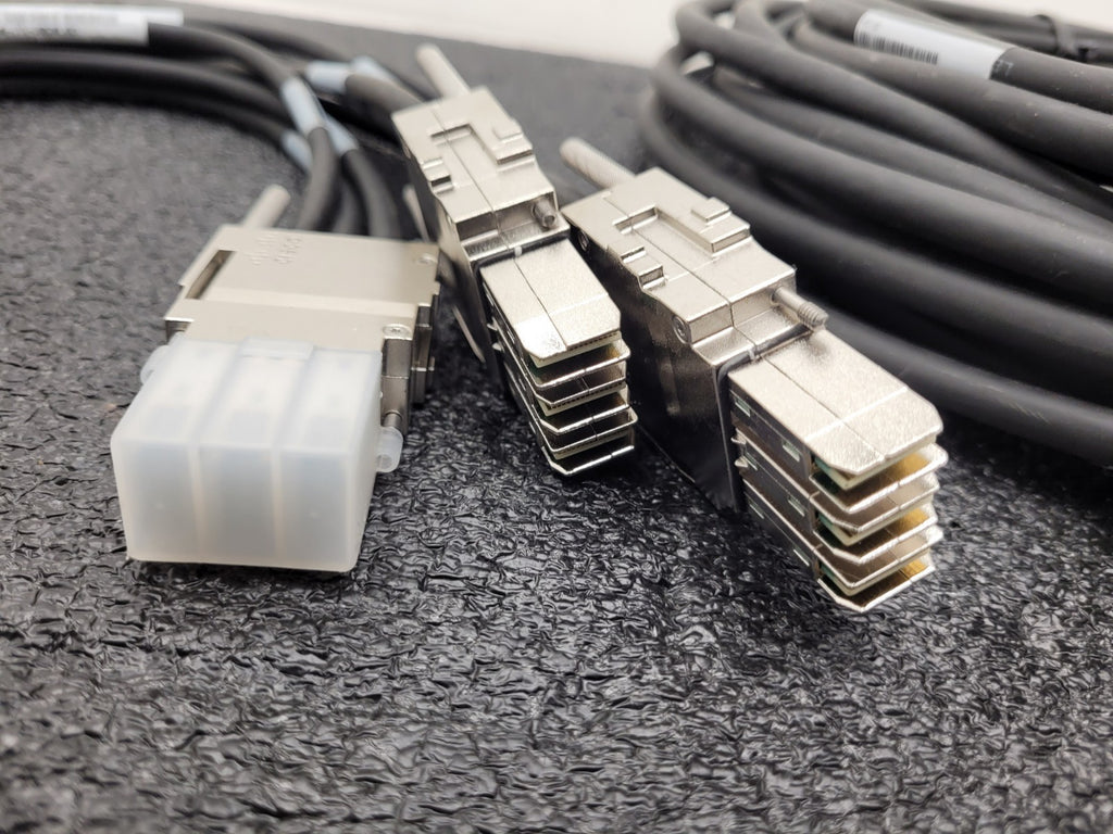Lot of 5x Cisco Stacking Cable 2x STACK-T1-3M 3x STACK-T1-50CM