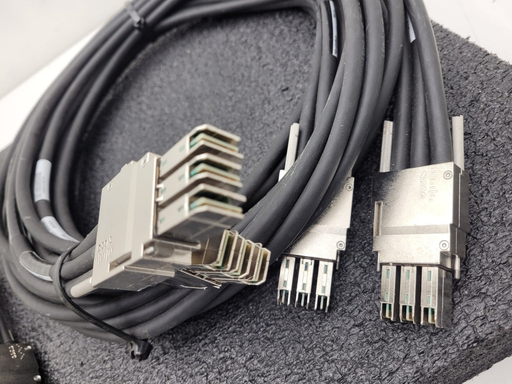 Lot of 5x Cisco Stacking Cable 2x STACK-T1-3M 3x STACK-T1-50CM