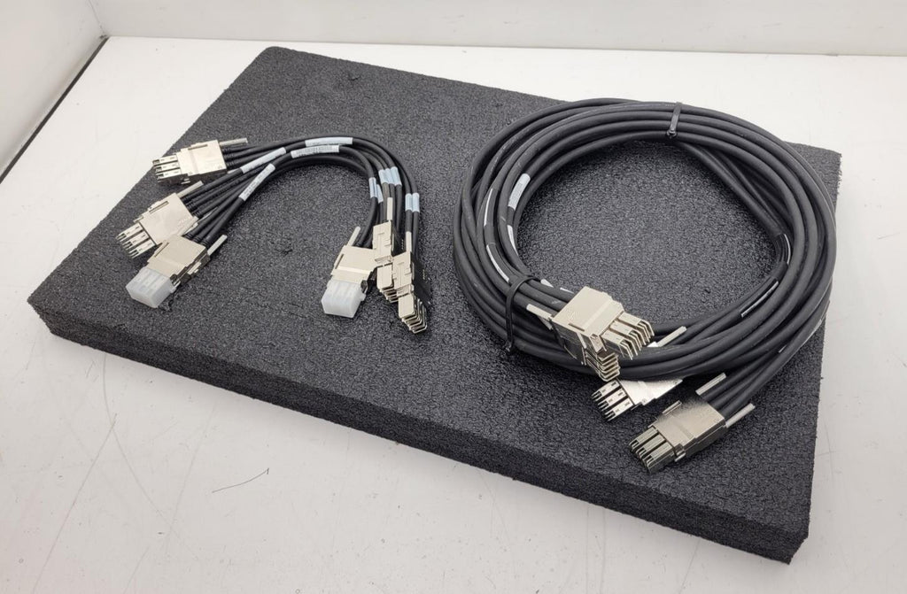 Lot of 5x Cisco Stacking Cable 2x STACK-T1-3M 3x STACK-T1-50CM