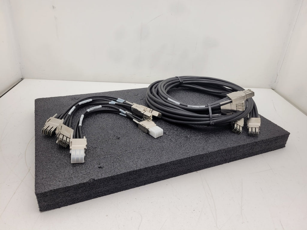 Lot of 5x Cisco Stacking Cable 2x STACK-T1-3M 3x STACK-T1-50CM