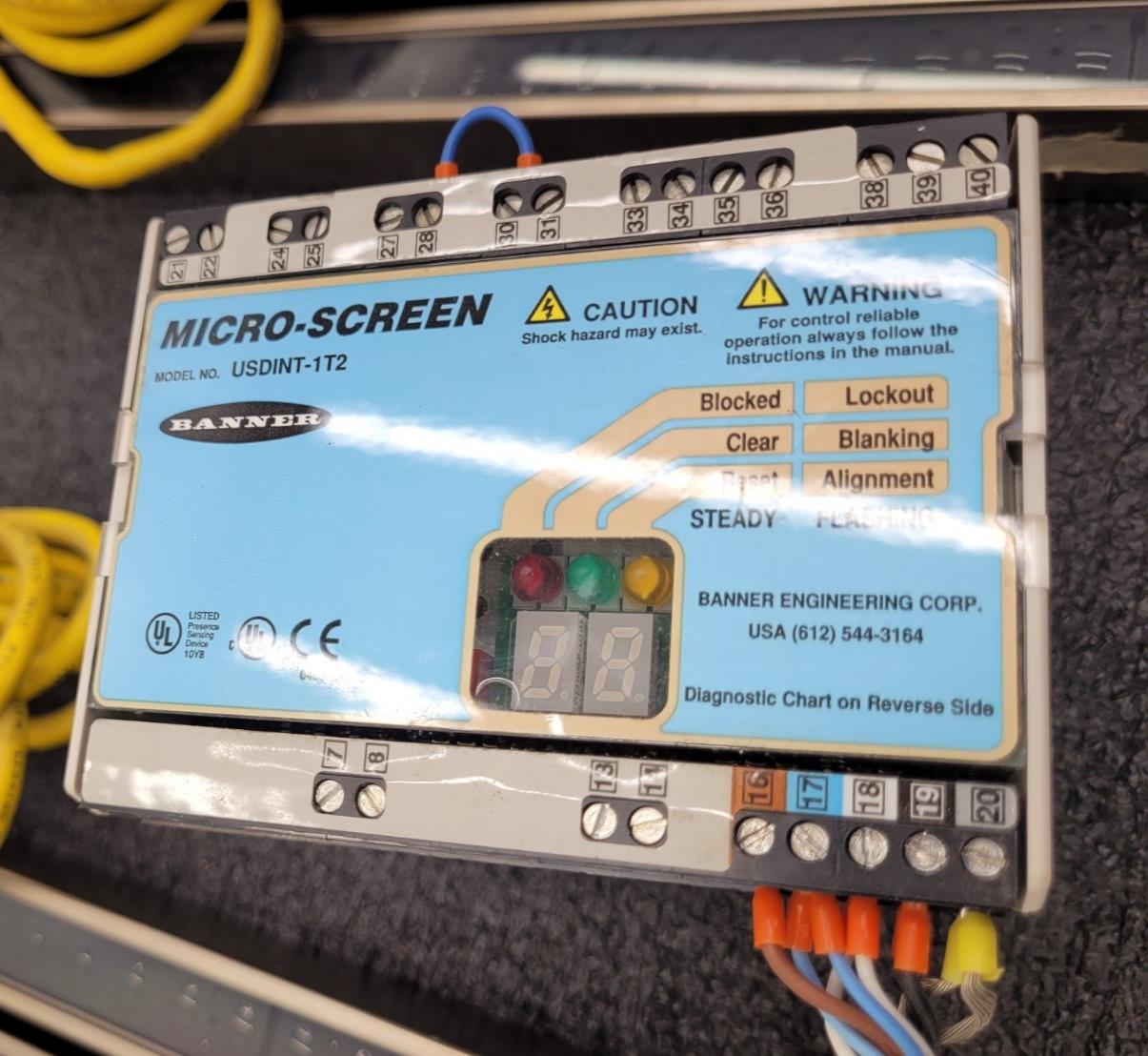 Lot 3x Banner USE2012NP2 & USR2012NP2 MICRO-SCREEN ESD  20" Light Curtain Screen