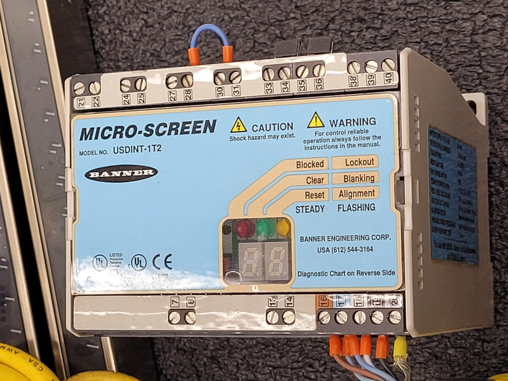 Lot 3x Banner USE2012NP2 & USR2012NP2 MICRO-SCREEN ESD  20" Light Curtain Screen