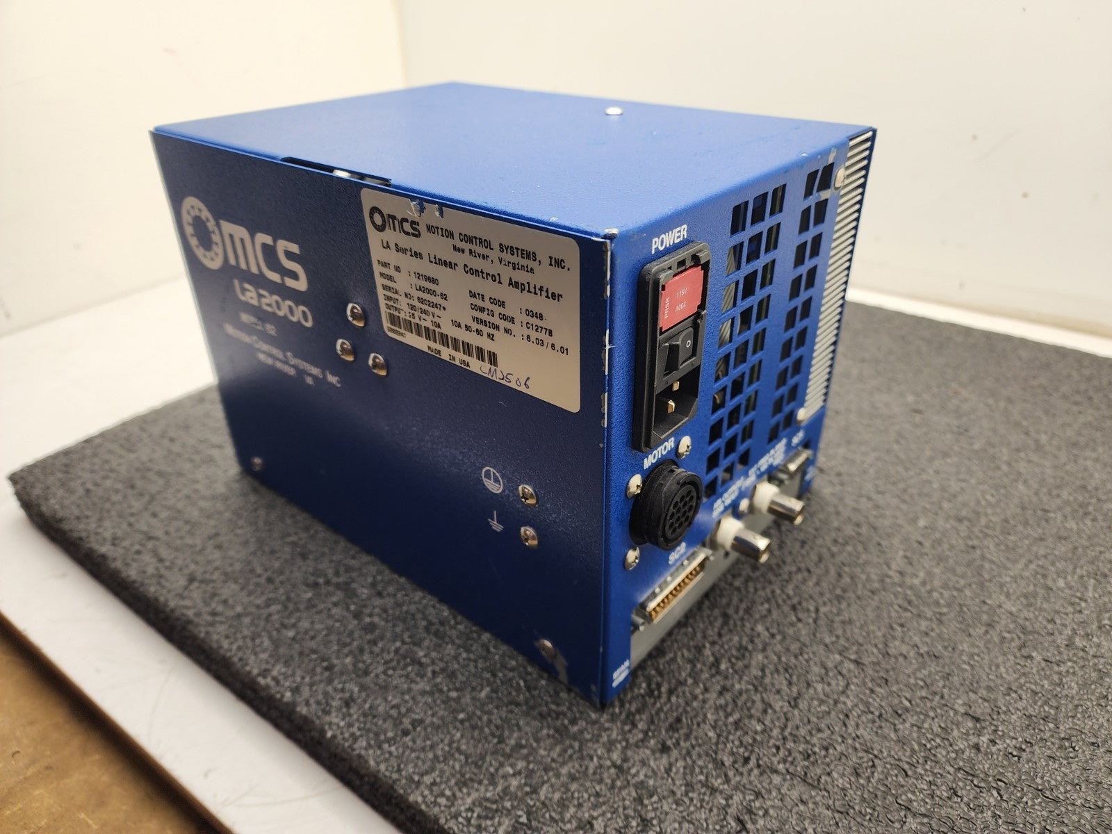 Professional Instruments 6565 Air Bearing Spindle Tested Spins Controller V