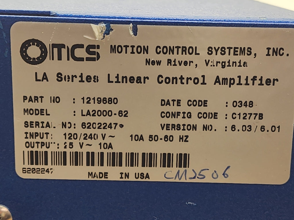 Professional Instruments 6565 Air Bearing Spindle Tested Spins Controller V