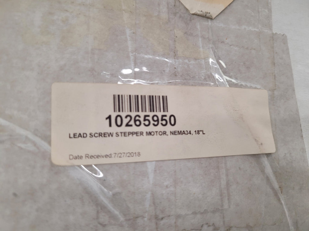 NEW Haydon Ametek  E87H43-05-A28 Lead Screw Stepper Motor Actuator NEMA34 18"L
