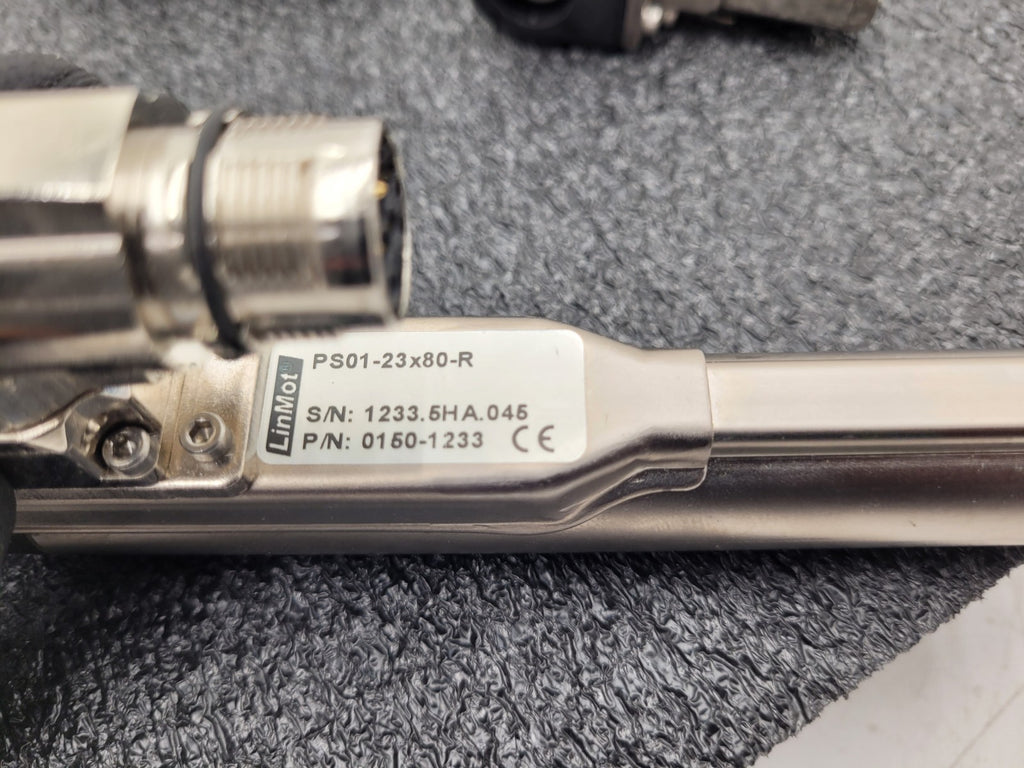 Lot of 3 LinMot Stator + Rod  One Cable PS01-23x80-R / 0150-1233 Linear Actuator