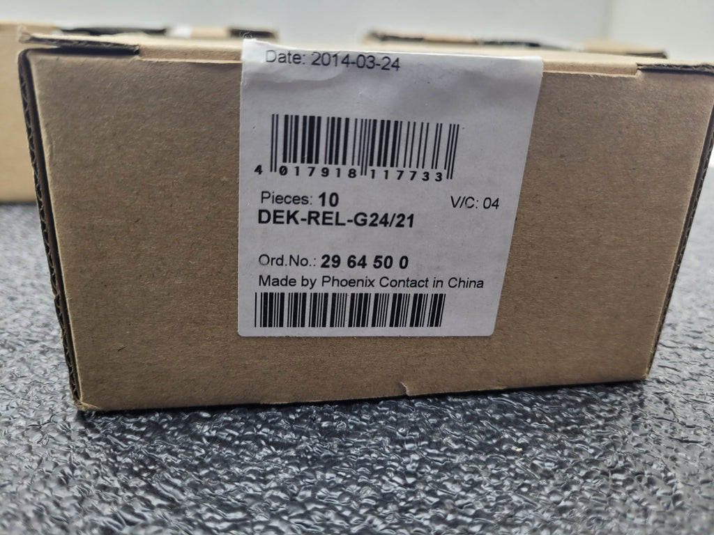Lot of 29 Phoenix Contact DEK-REL-G24/21 2961105 Relay Module 30-14 AWG