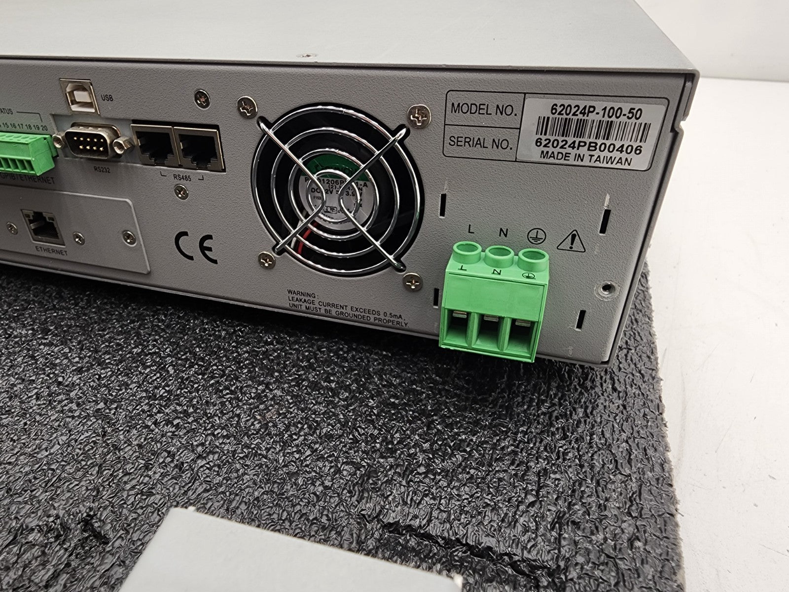 Chroma 62024P-100-50 Programmable DC Power Supply 100VDC 50A 2400W LXI USB Enet