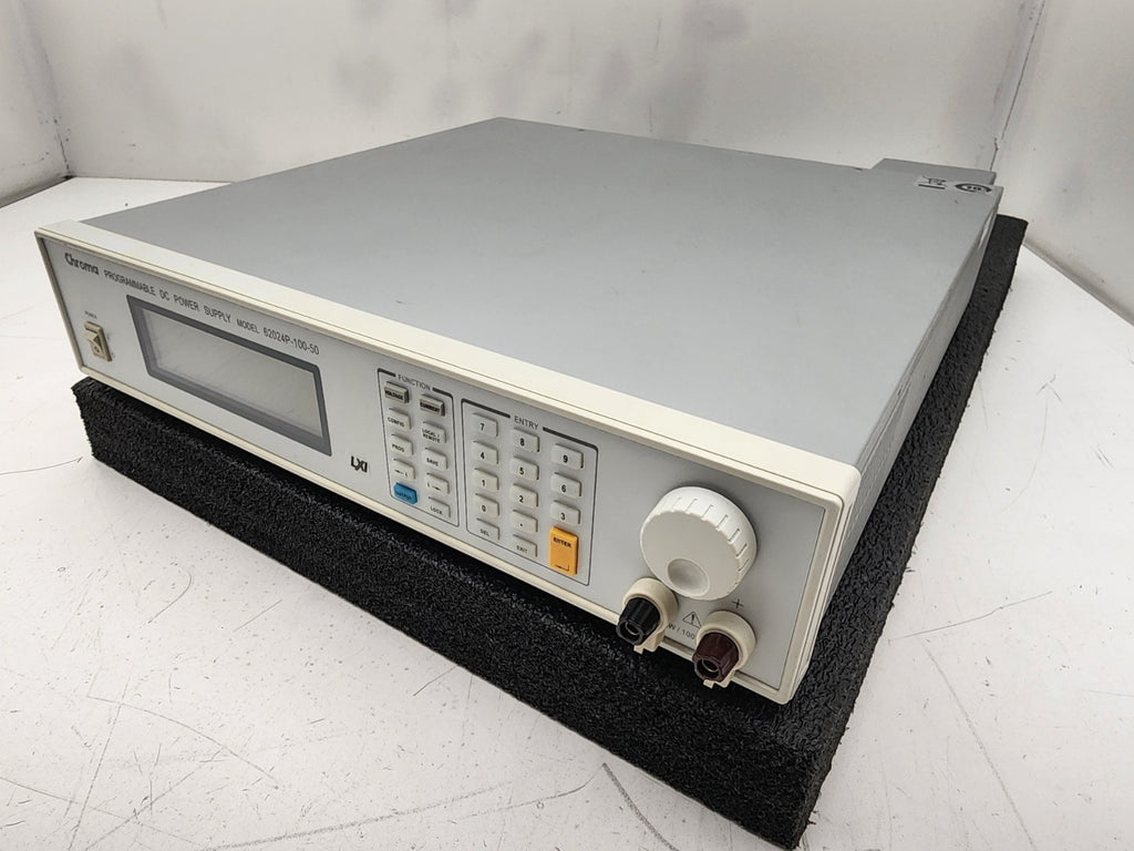 Chroma 62024P-100-50 Programmable DC Power Supply 100VDC 50A 2400W LXI USB Enet