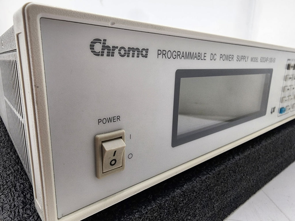 Chroma 62024P-100-50 Programmable DC Power Supply 100VDC 50A 2400W LXI USB Enet