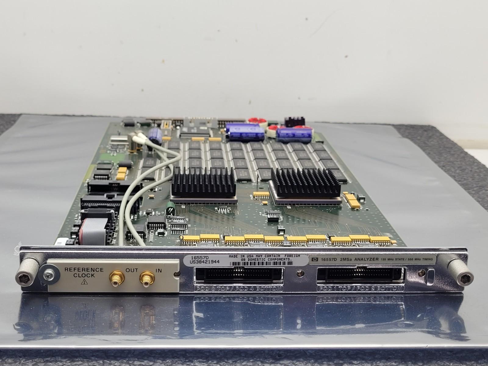 HP Agilent 16557D Logic Analyzer Timing 2MSa 135/500MHz Board Assembly w/ Cables