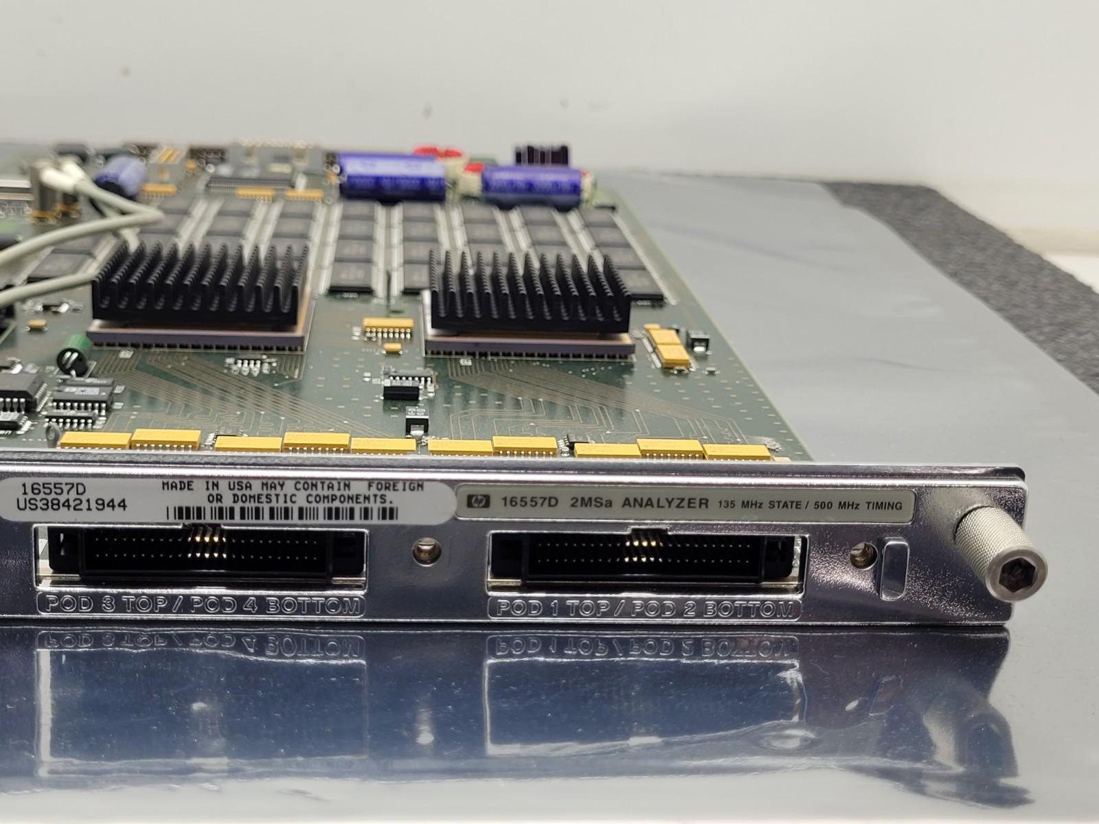 HP Agilent 16557D Logic Analyzer Timing 2MSa 135/500MHz Board Assembly w/ Cables