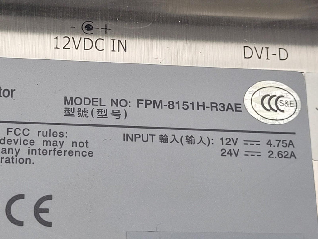 ADVANTECH Industrial Monitor FPM-8151H-R3AE IP65 UL CID2 Hazardous Location HMI