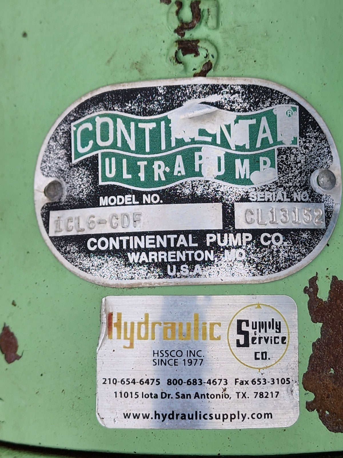 Continental Ultra Pump Progressive SST Positive Displacement 1CL6-CDF PDP B