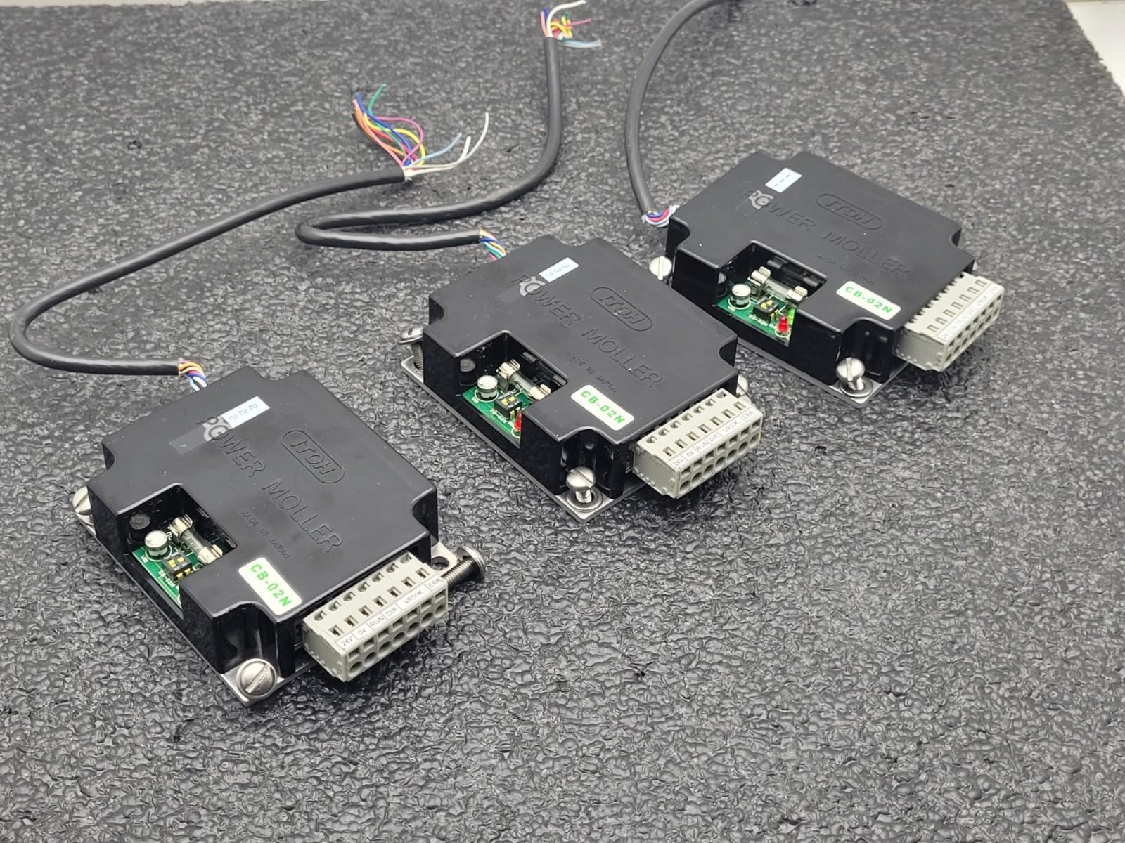 Lot of 3  ITOH CB-02N Power Moller DC Conveyor Motor Drive