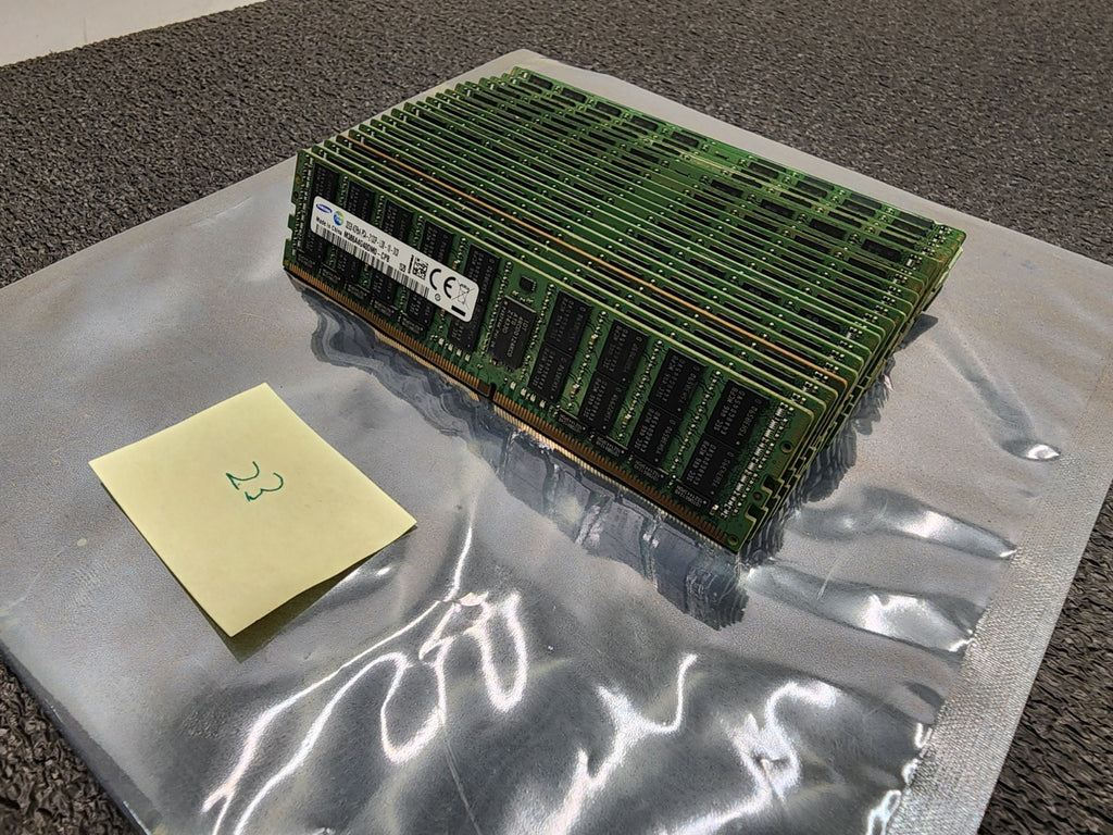 Lot of 23 SAMSUNG 32GB DDR4 2133 PC4 M386A4G40DM0-CPB LRDIMM ECC Server RAM