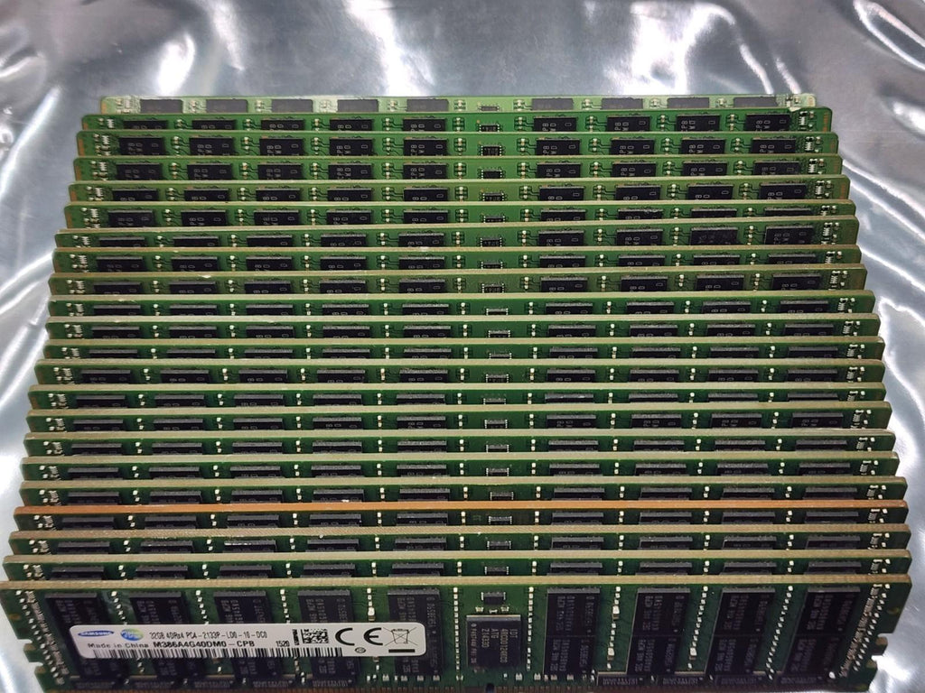 Lot of 23 SAMSUNG 32GB DDR4 2133 PC4 M386A4G40DM0-CPB LRDIMM ECC Server RAM