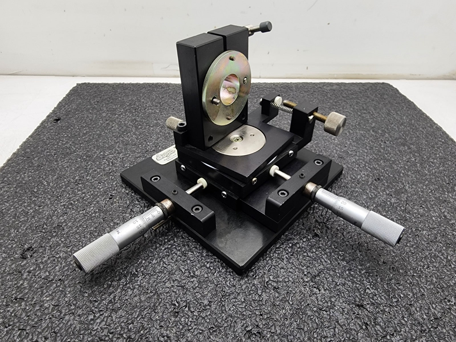 Dage 3 Axis Mirror Laser Lens Positioning X-Y-Theta Optical Stage Starrett Micro