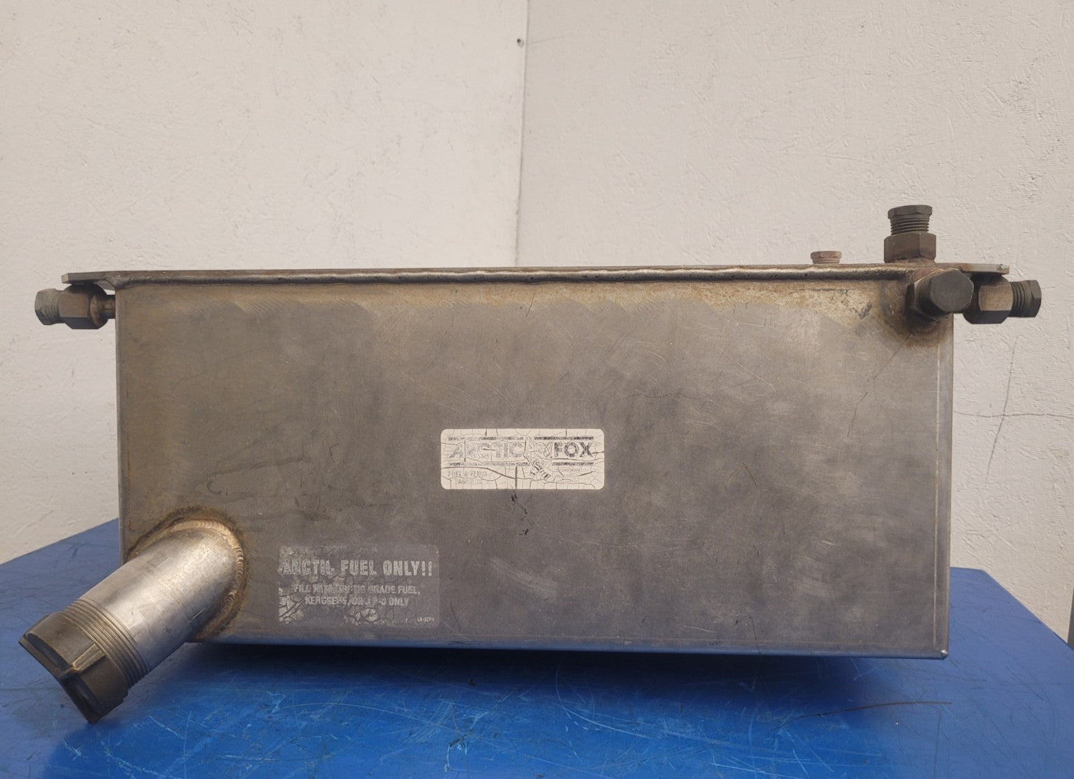 Arctic Fox 9x9x23 Arctic Diesel Fuel Tank JP-8 Kerosene Stainless Steel