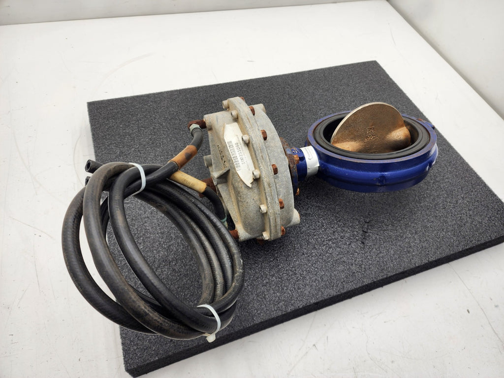 Cameron Butterfly Valve MX200 WECO 6" SP WFR NED FMC Pneumatic Opener Model 200