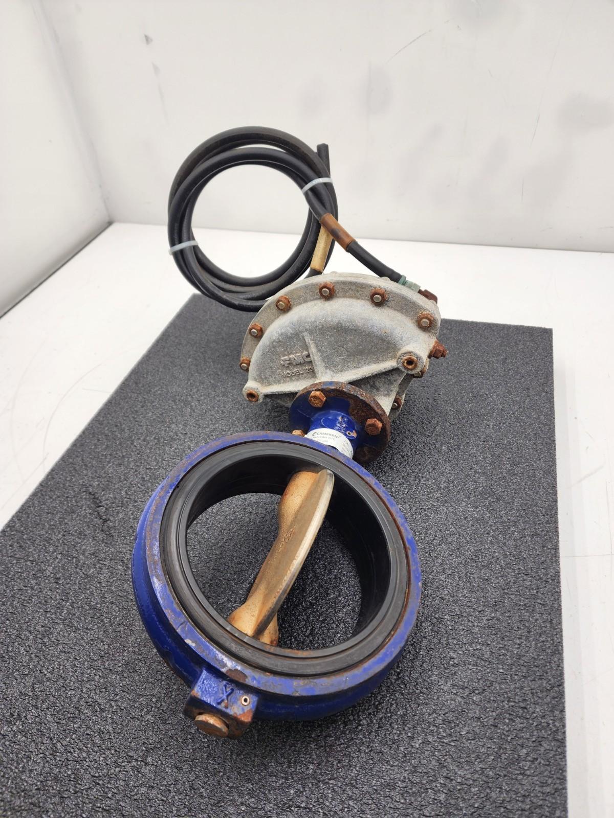 Cameron Butterfly Valve MX200 WECO 6" SP WFR NED FMC Pneumatic Opener Model 200