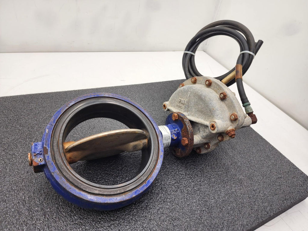 Cameron Butterfly Valve MX200 WECO 6" SP WFR NED FMC Pneumatic Opener Model 200