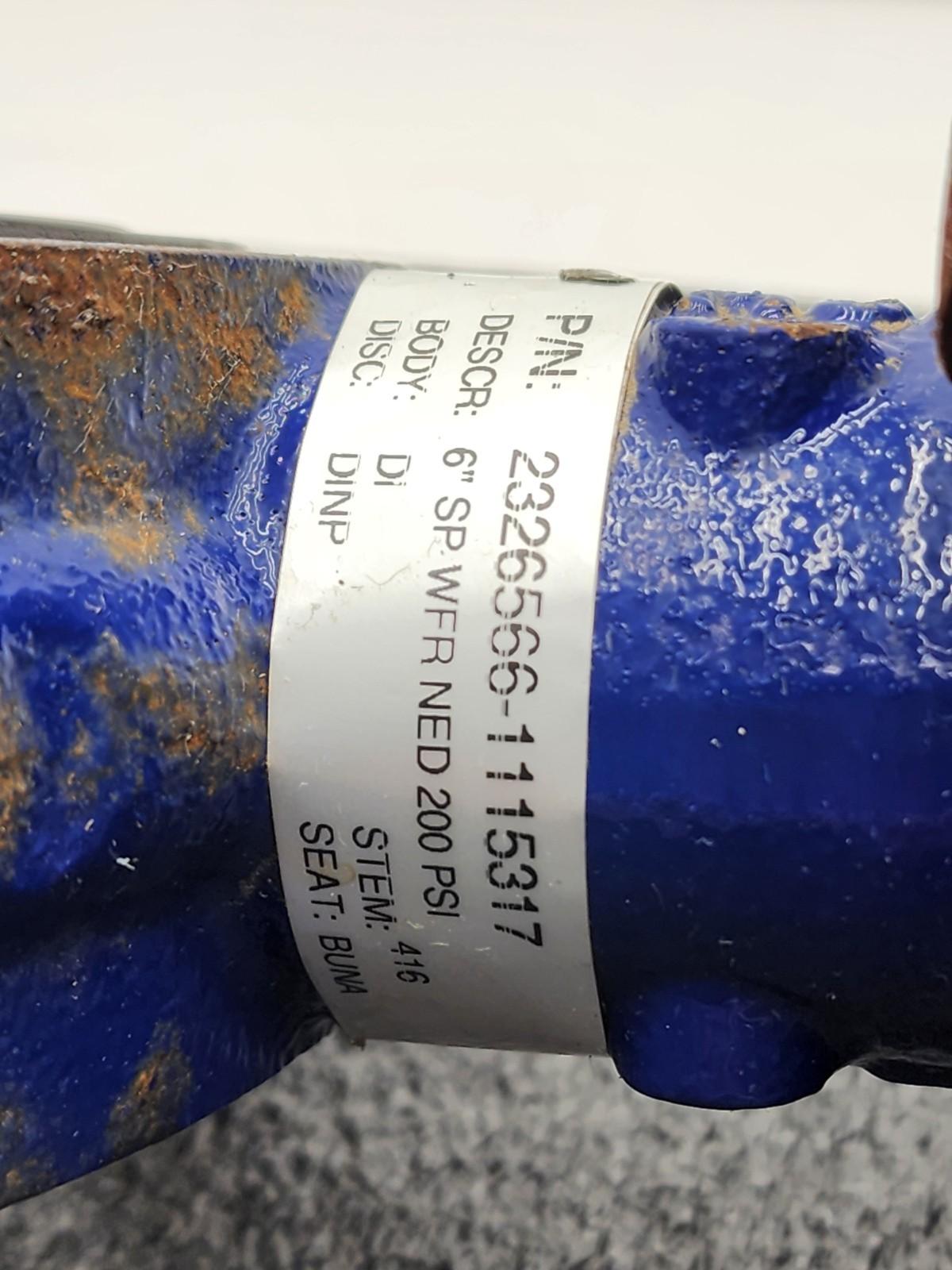 Cameron Butterfly Valve MX200 WECO 6" SP WFR NED FMC Pneumatic Opener Model 200