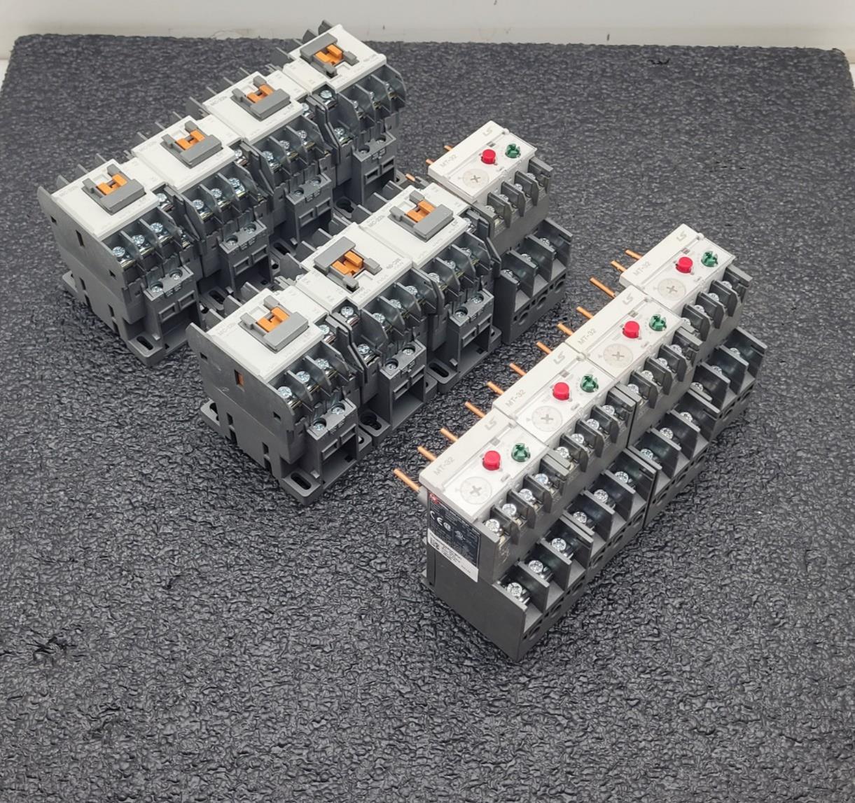 Lot of 14 LS Contacter 690v 22A 12A 9A + MT-32 32A/2H Thermal Overload Relay